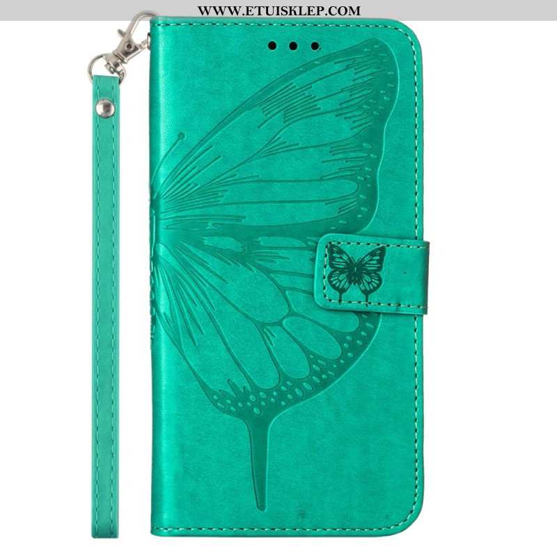 Etui Folio do Poco X5 5G Kwiatowy Motyl